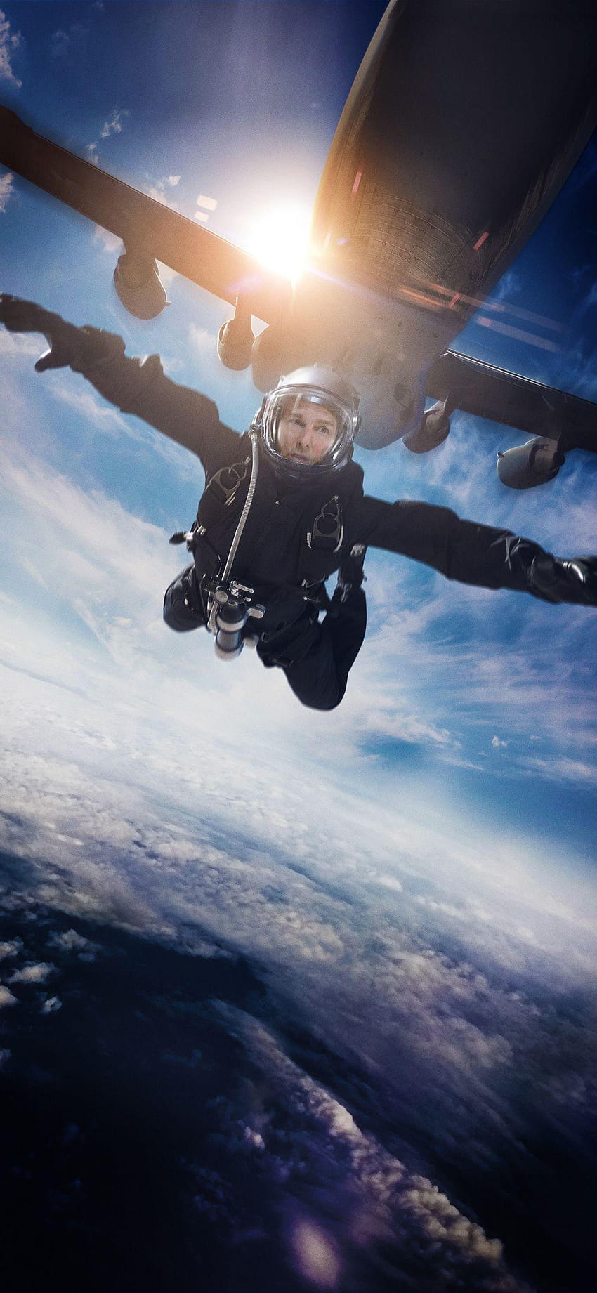 1125x2436 Mission Impossible Fallout Jumping Out Of Plane Poster, Mission Impossible iPhone HD-Handy-Hintergrundbild