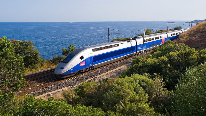 French high speed train, bullet train HD wallpaper