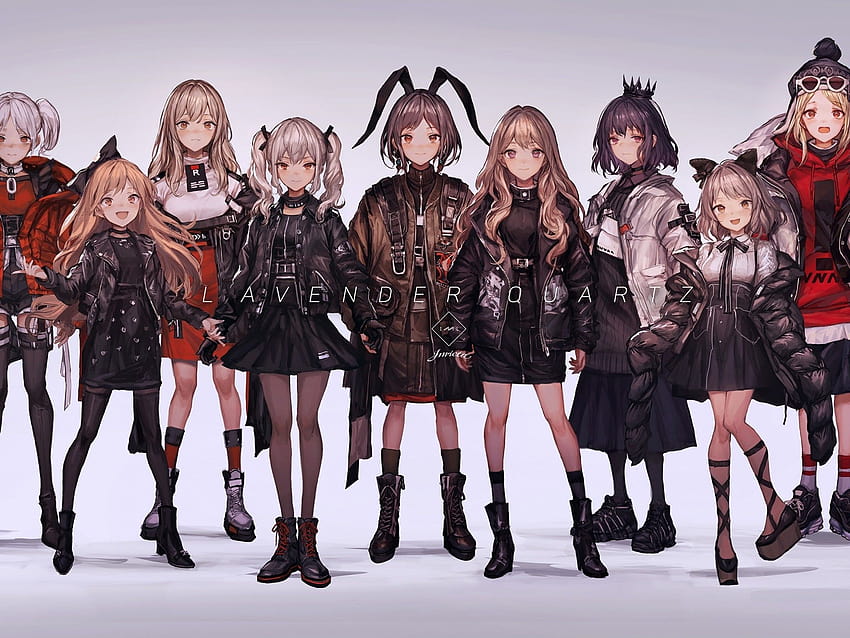 2048x1536 Anime Girls, Group, Clothes, Coat, Fashion for Ainol Novo 9 Spark, group of anime girls HD wallpaper