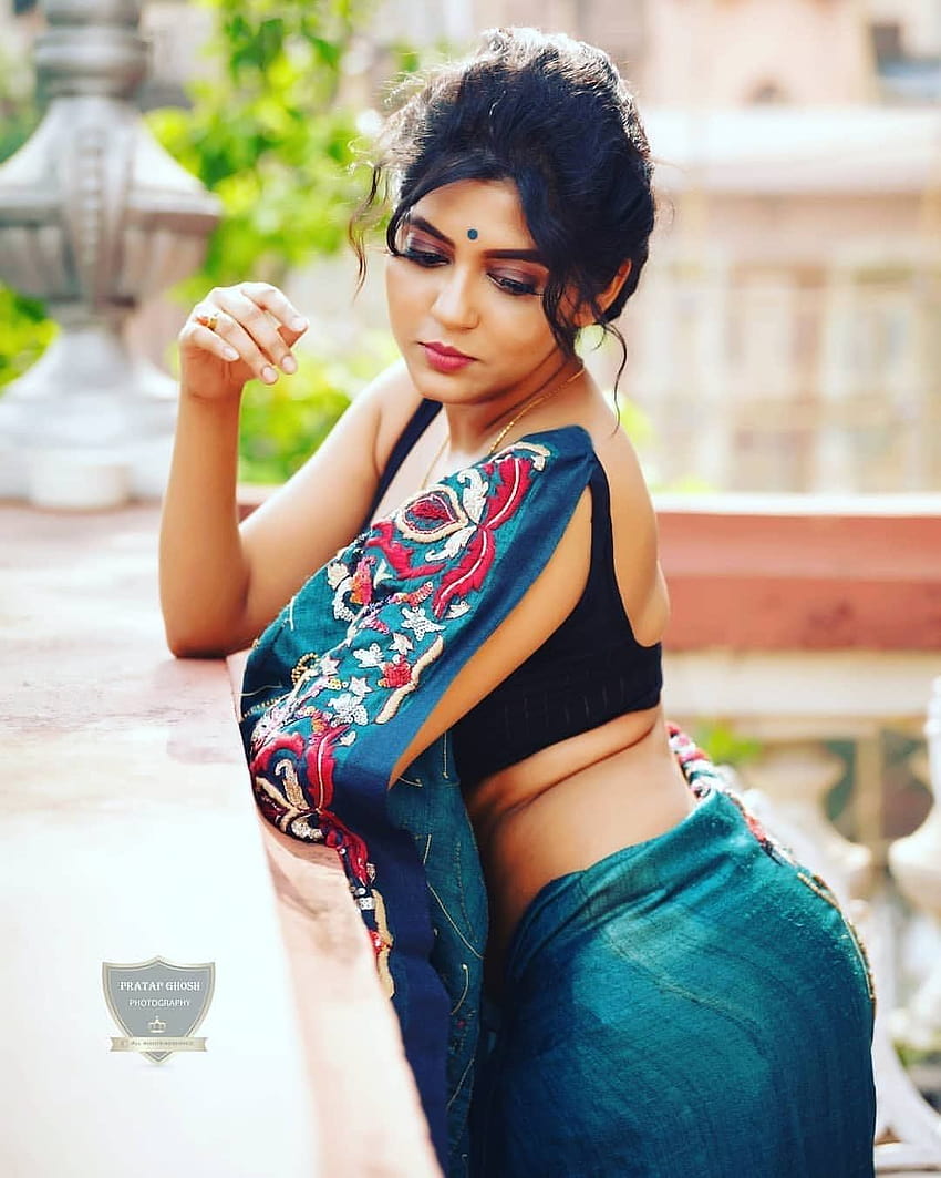 Bengalisches Model Triyaa Das heiße neueste ...indianactress.in, Saree-Model HD-Handy-Hintergrundbild