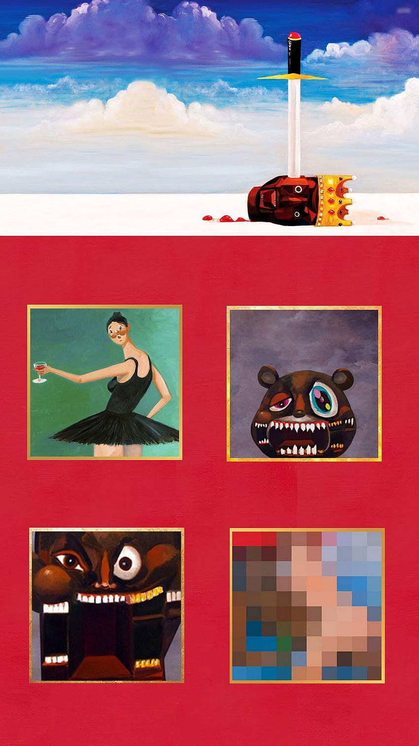 Created a MBDTF phone . One of my favs HD phone wallpaper