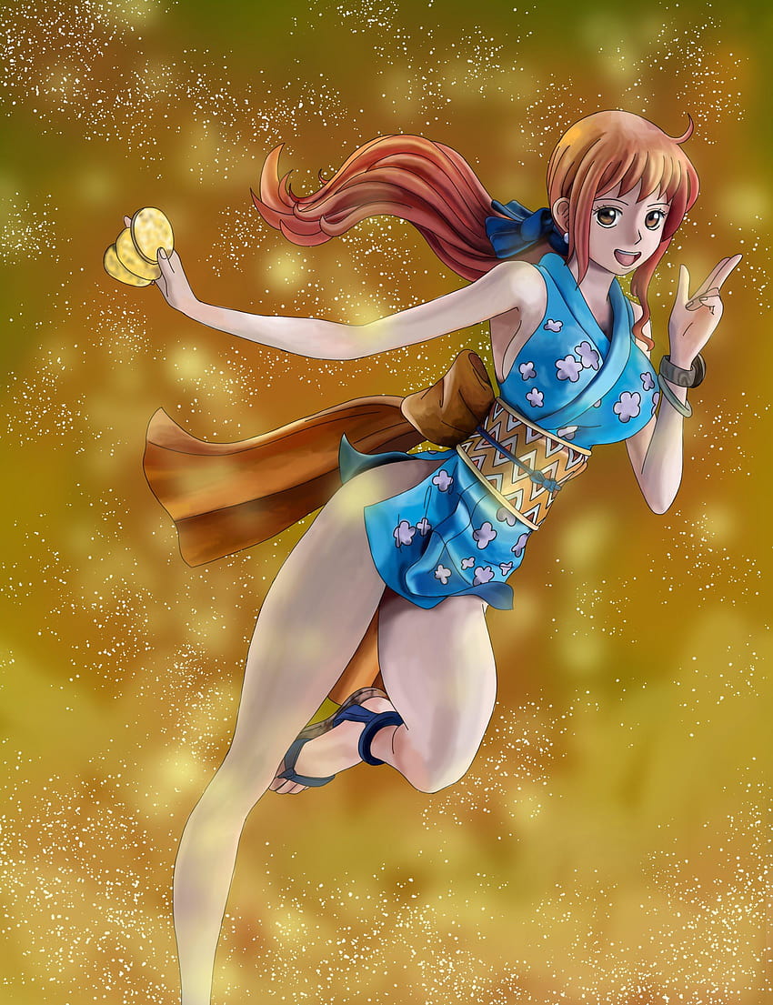 A Fanart Of Nami In Wano Costume Based On A Figure Onepiece Nami Wano Hd Phone Wallpaper Pxfuel 