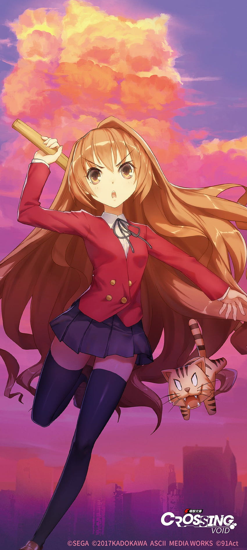 Aisaka Taiga, anime, toradora, HD wallpaper