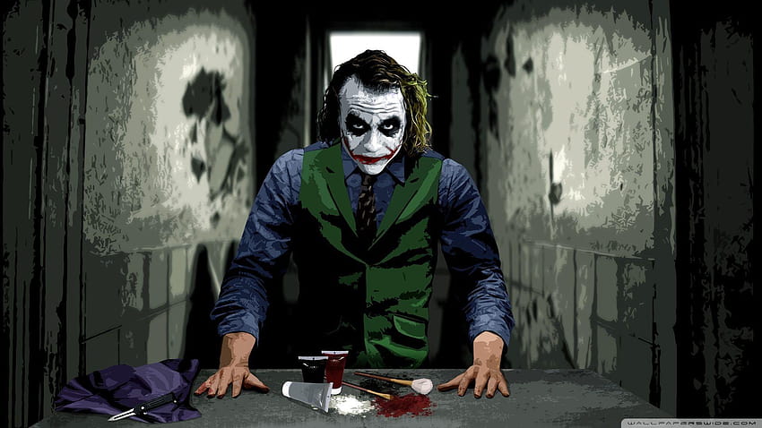 Heath Ledger Joker, joker heath ledger HD duvar kağıdı
