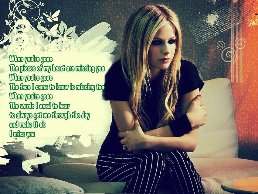 Avril Lavigne *when you're gone, avril lavigne im with you HD wallpaper