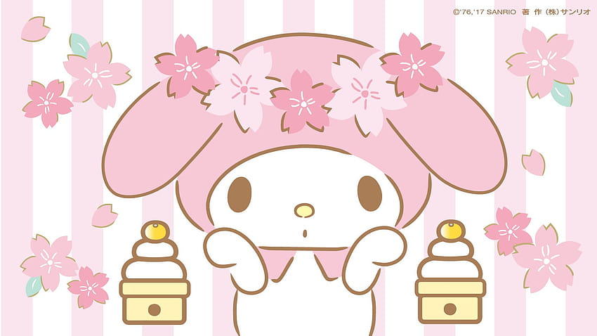 Download Bring an Adorable Touch to Your Desktop with a My Melody Design  Wallpaper  Wallpaperscom