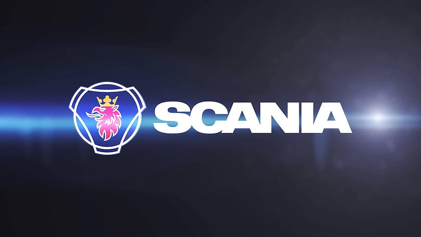 Logótipo da Scania, logótipo da Scania v8 papel de parede HD