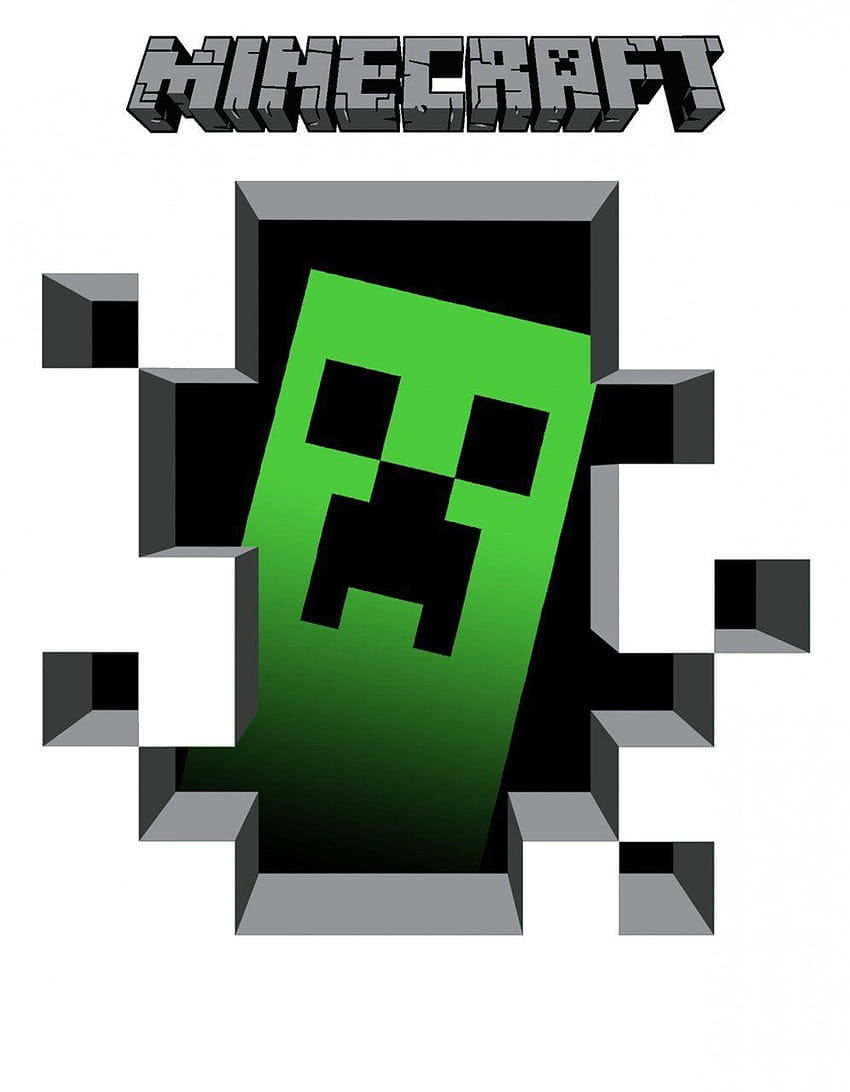5 Kepala Creeper Minecraft wallpaper ponsel HD