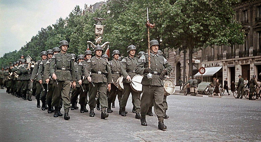 NAZI JERMAN: Foto Berwarna Paris di Masa Pendudukan Jerman oleh, background tentang jerman HD wallpaper