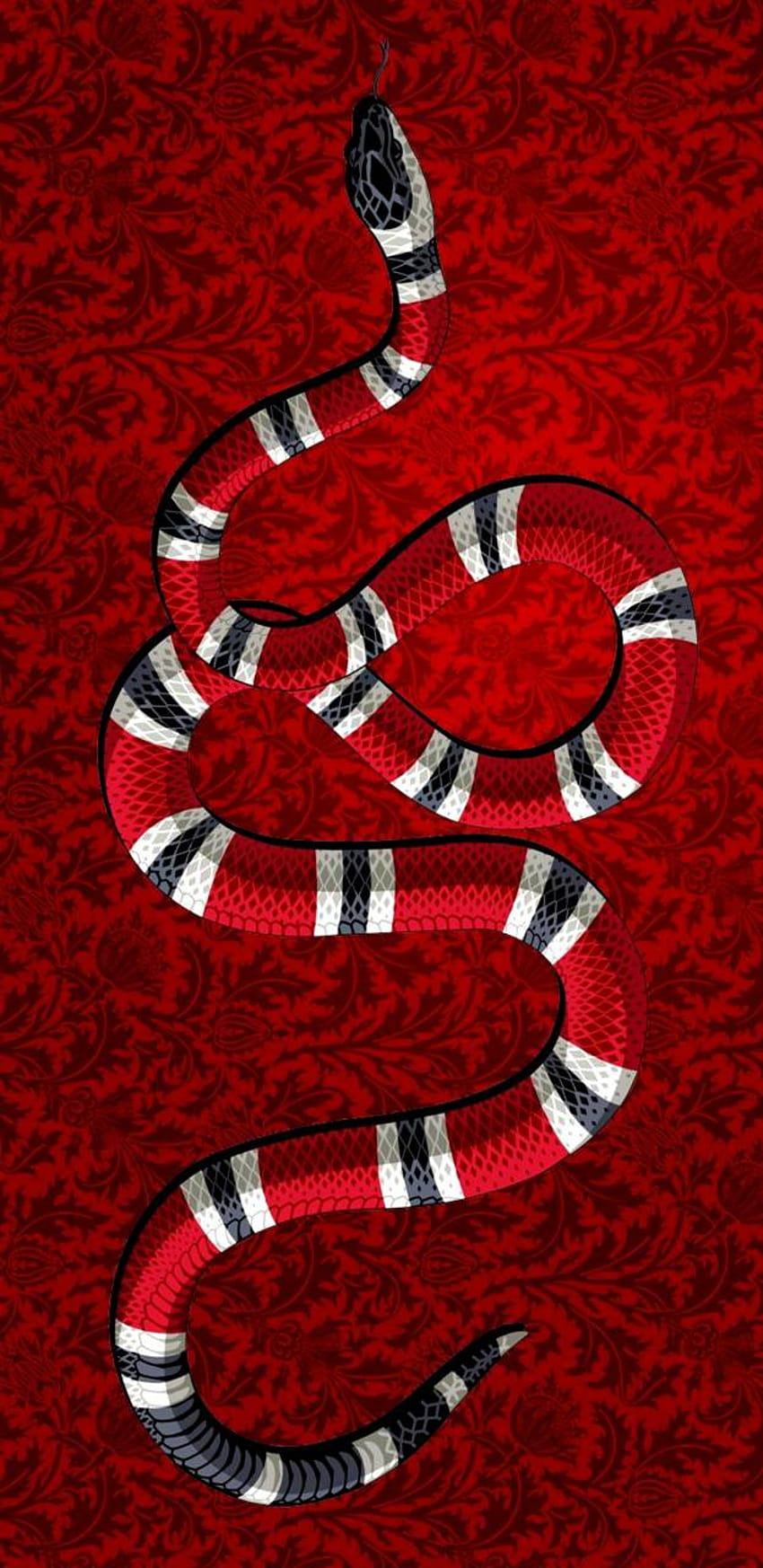 구찌 스네이크 by coldpanda2121, 붉은 뱀 HD 전화 배경 화면