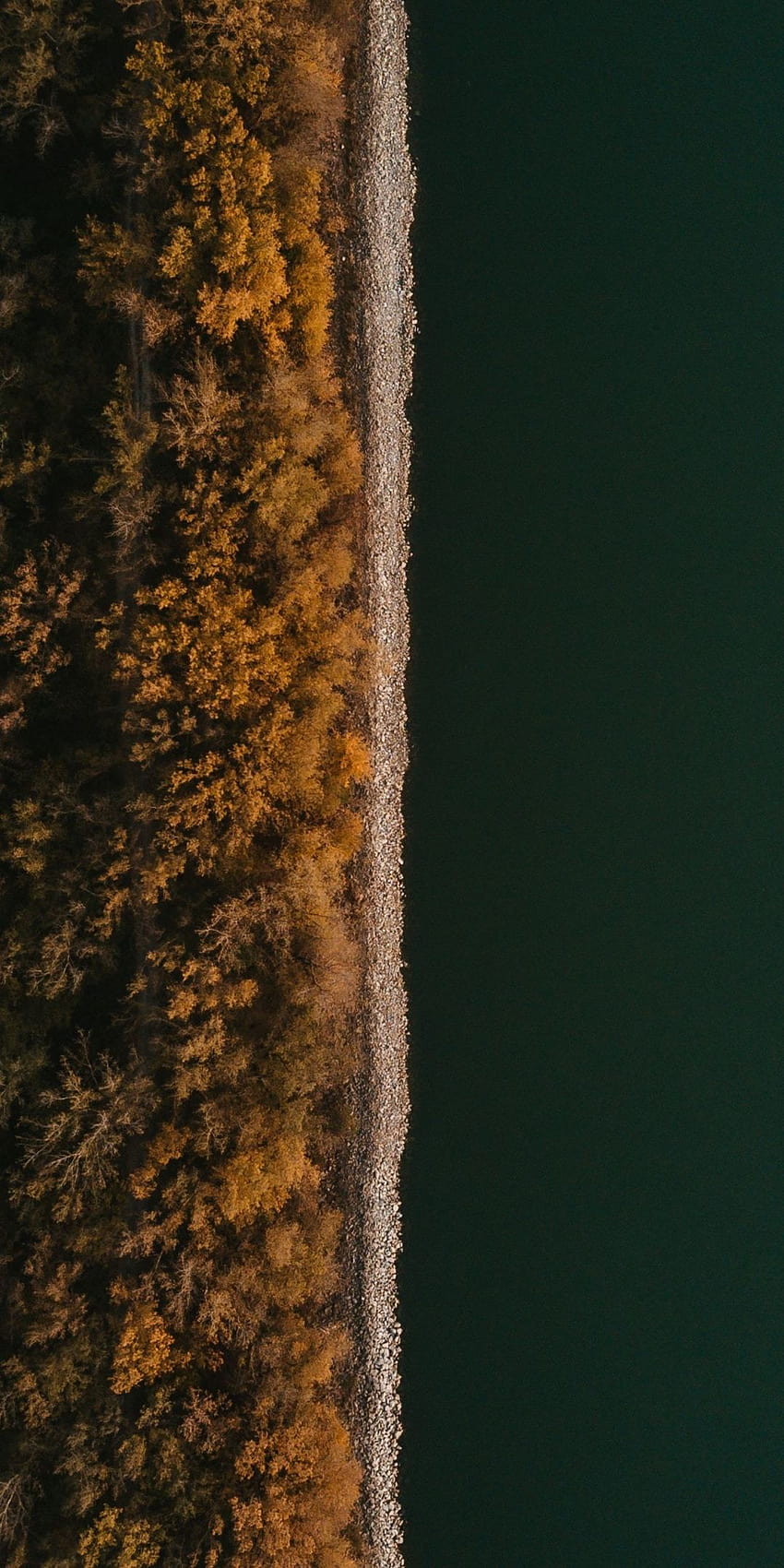 Split, coast, tree, river, aerial view, 1080x2160, half screen HD phone wallpaper