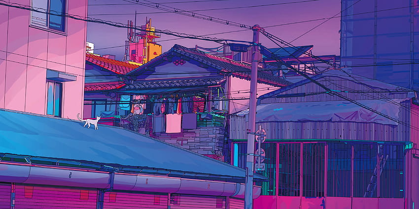 Urban Japan [3840x1920] :, estetyka japońskiego różu Tapeta HD