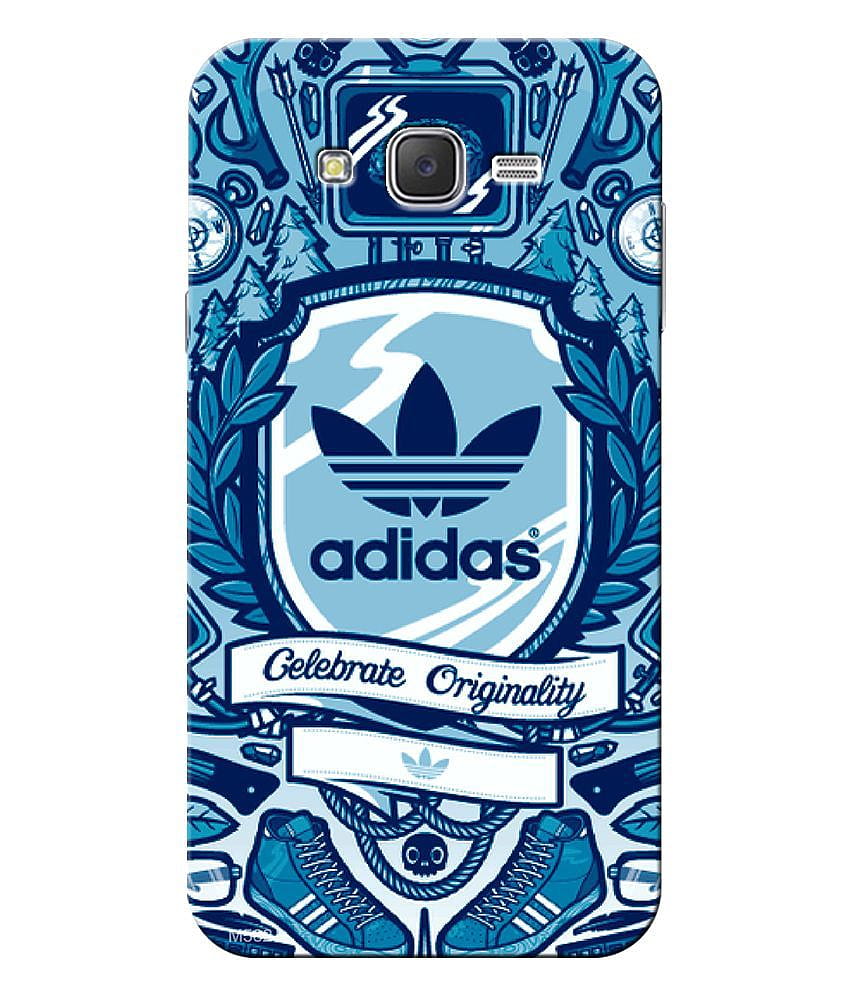 Finest Combo of Adidas UV Printed Mobile Back Cover and Tempered Glass Screen Guard For Samsung Galaxy J7 HD phone wallpaper