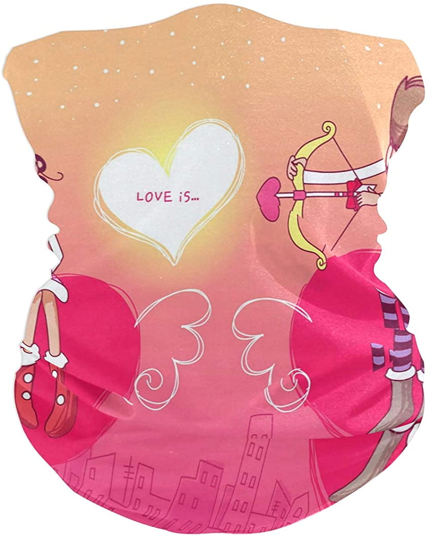Valentine's Day Cartoon Face Mask UV Sun Mask Dust Wind Neck Gaiter Magic Bandana: Clothing HD phone wallpaper