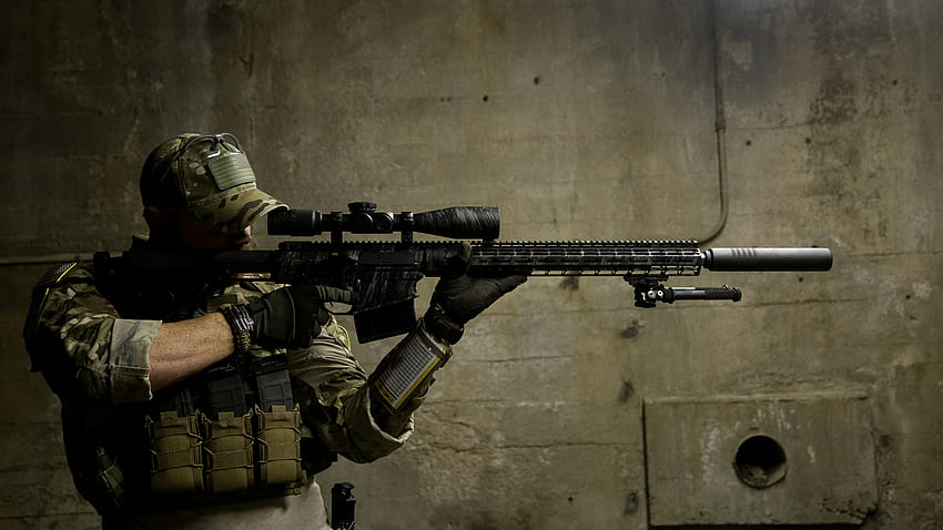 Снайперска пушка Snipers Soldiers Army 2560x1440, войник снайперист HD тапет