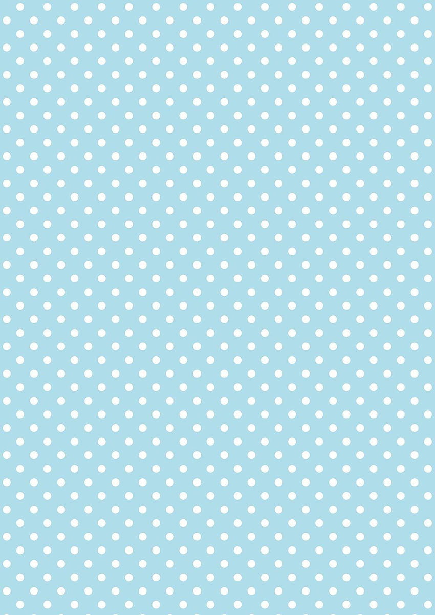 papel de scrapbook digital de bolinhas: azul bebê, fundo azul bebê Papel de parede de celular HD