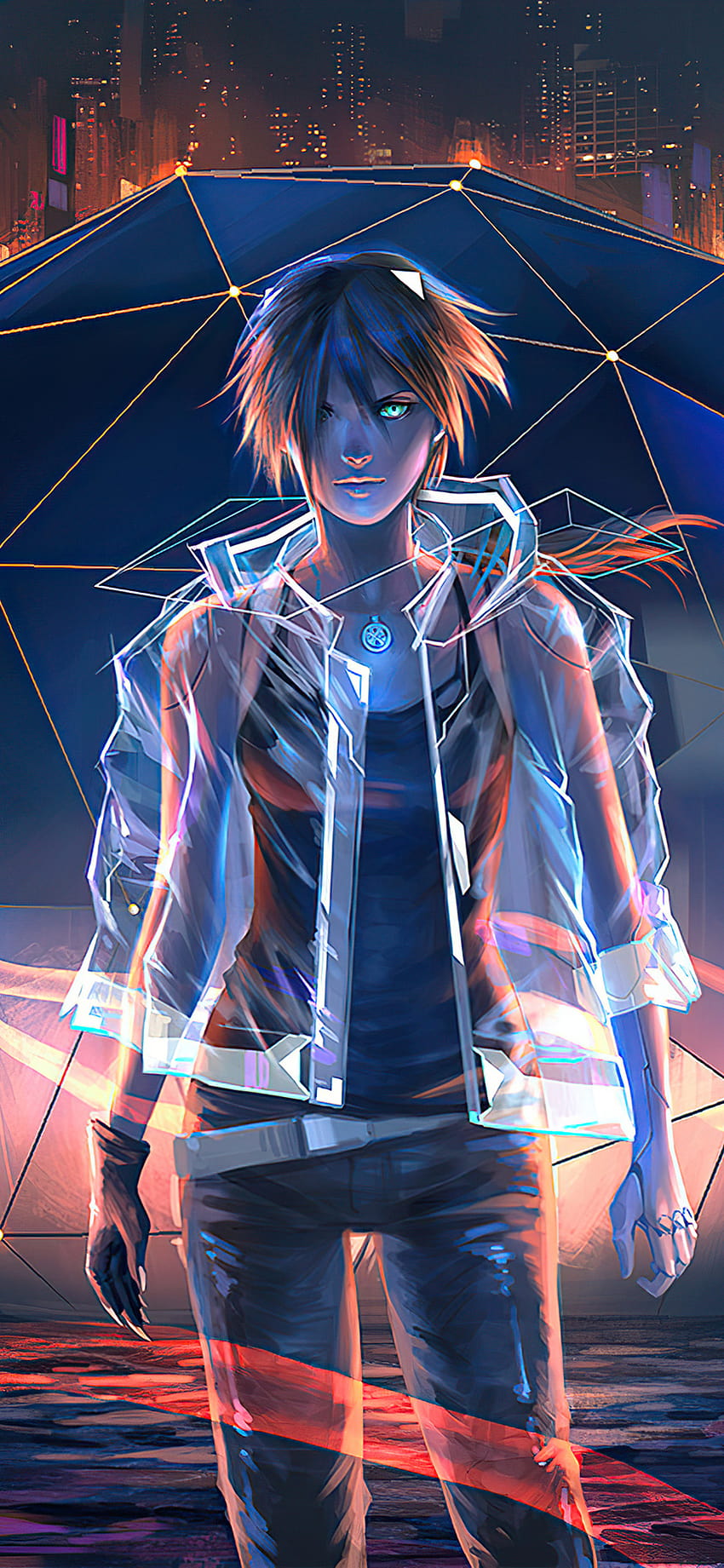 1125x2436 Night City Anime Boy Iphone XS,Iphone 10,Iphone X , Backgrounds, and HD phone wallpaper