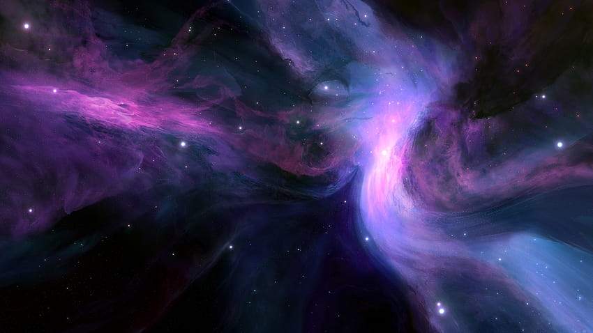 Purple Nebula WQ 1440P HD wallpaper