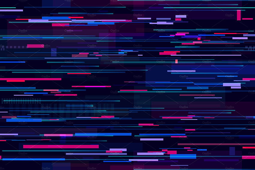 Glitch Alphabet and Effects vectors by Tartila on @creativemarket, glitch file HD wallpaper