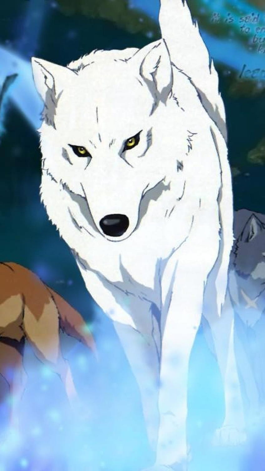 Download Hige, the resourceful wolf from Wolf's Rain anime series.  Wallpaper | Wallpapers.com