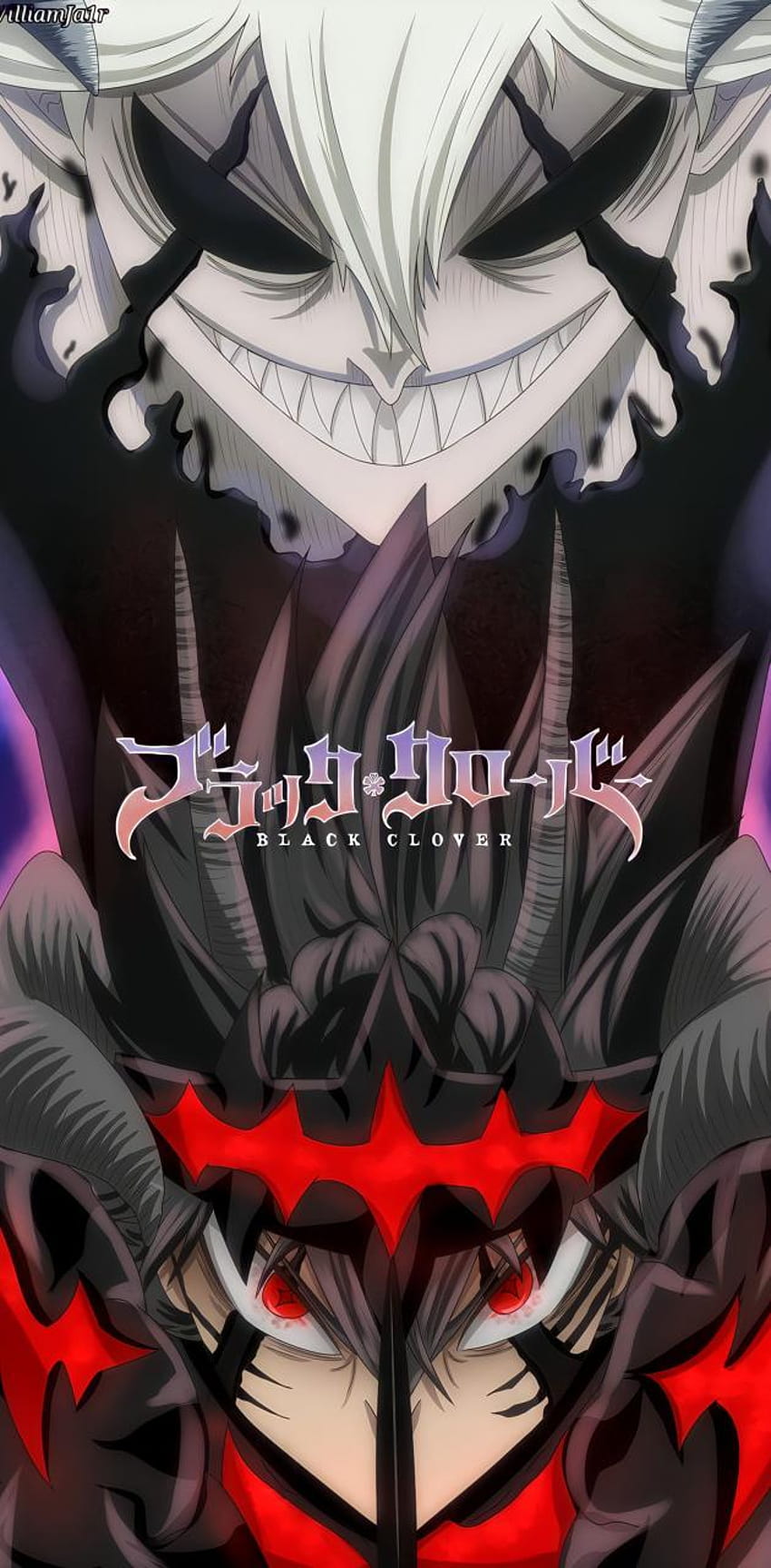 Black clover by Reaperwh, asta and liebe HD phone wallpaper