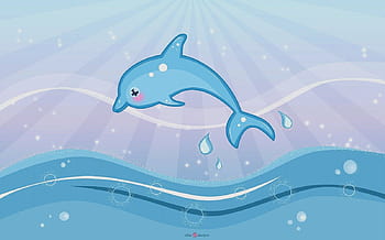 Cartoon dolphin HD wallpapers | Pxfuel