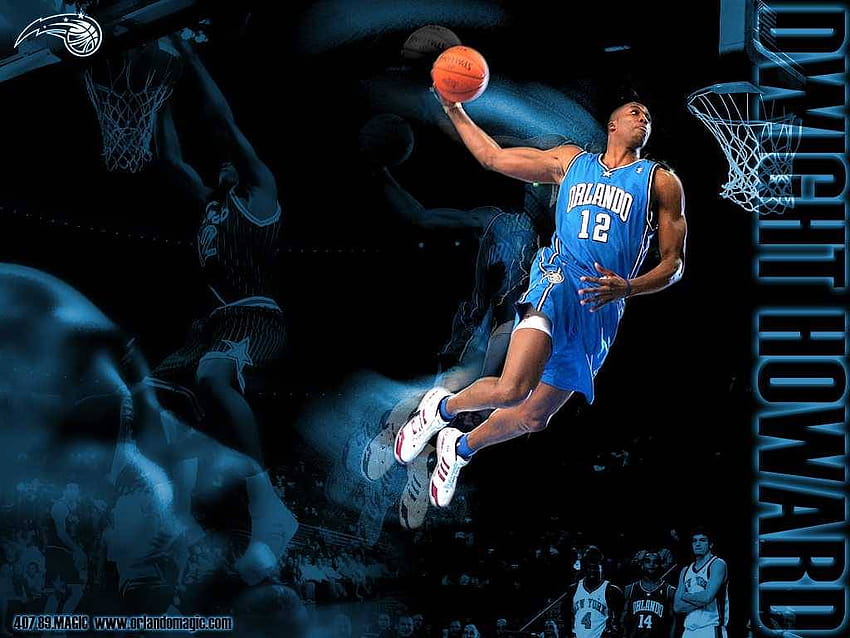NBA Orlando Magic Dwight Howard High Slam Dunk HD wallpaper