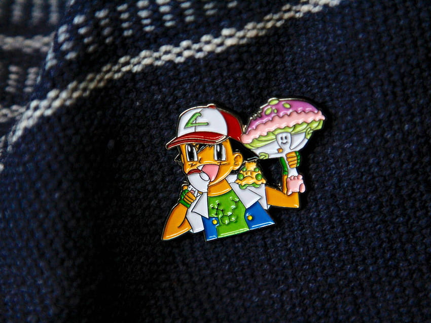 Ash Found Rare Mushroom Shiinotic Pokemon Cartoon Hat Pin HD wallpaper