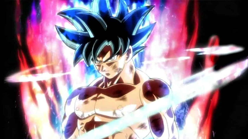La toute première sortie vidéo de la nouvelle Super Saiyan God Form de Goku et l'argent ultra instinct Fond d'écran HD