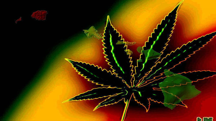 Michelle Simpson, 잡초 및 음악이 게시한 Marijuana Rasta HD 월페이퍼