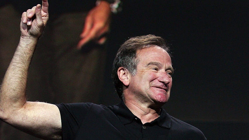 The famous Robin Williams shows his hand up and HD wallpaper | Pxfuel