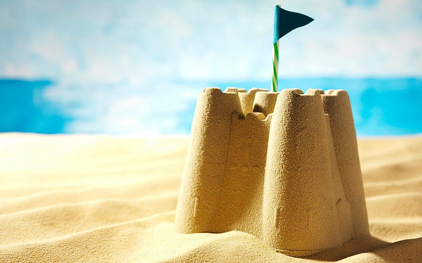 The Futility of Sandcastling – Words from the Wind, sand castle HD wallpaper