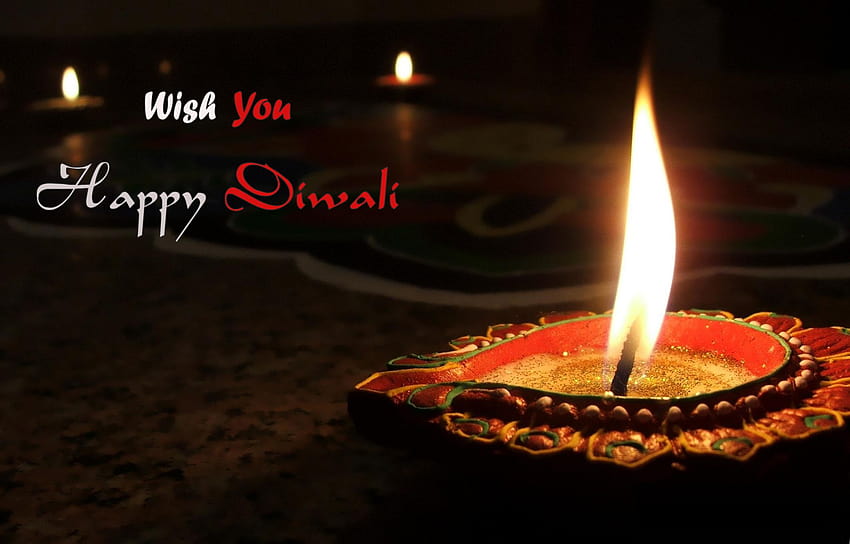 Je vous souhaite un joyeux Diwali, joyeux deepawali Fond d'écran HD