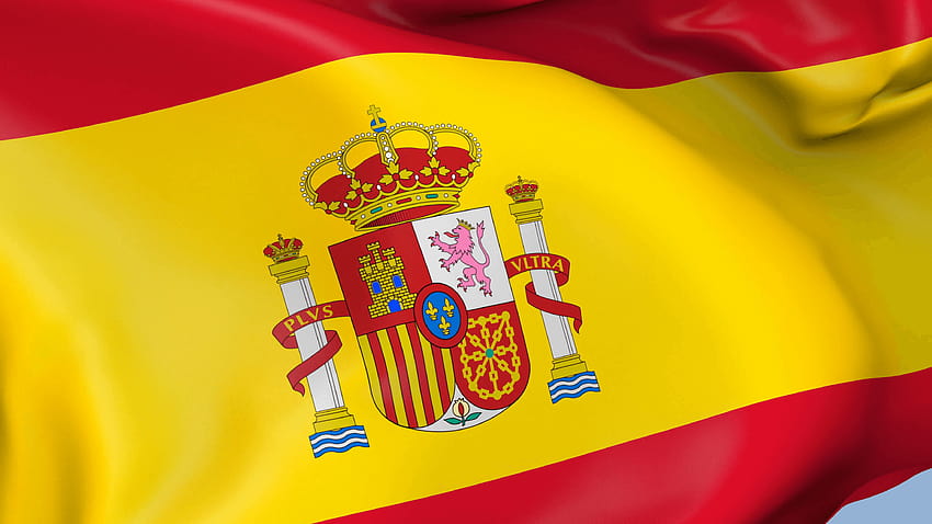 스페인 흔들며 깃발 배경 루프 동작 배경, 스페인 국기 배경 HD 월페이퍼