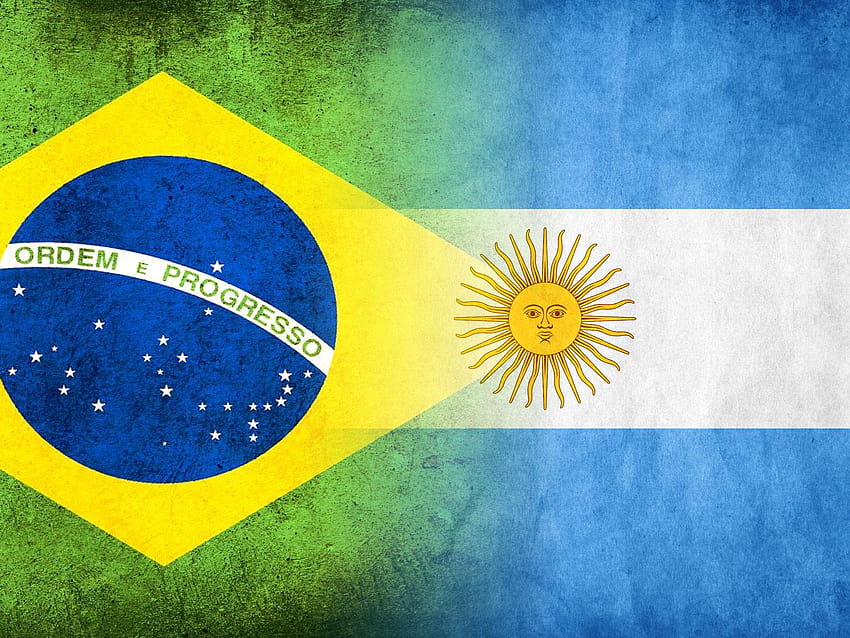 Aqui é onde Brasil e Argentina são iguais, e não é nada, brasil x argentina papel de parede HD