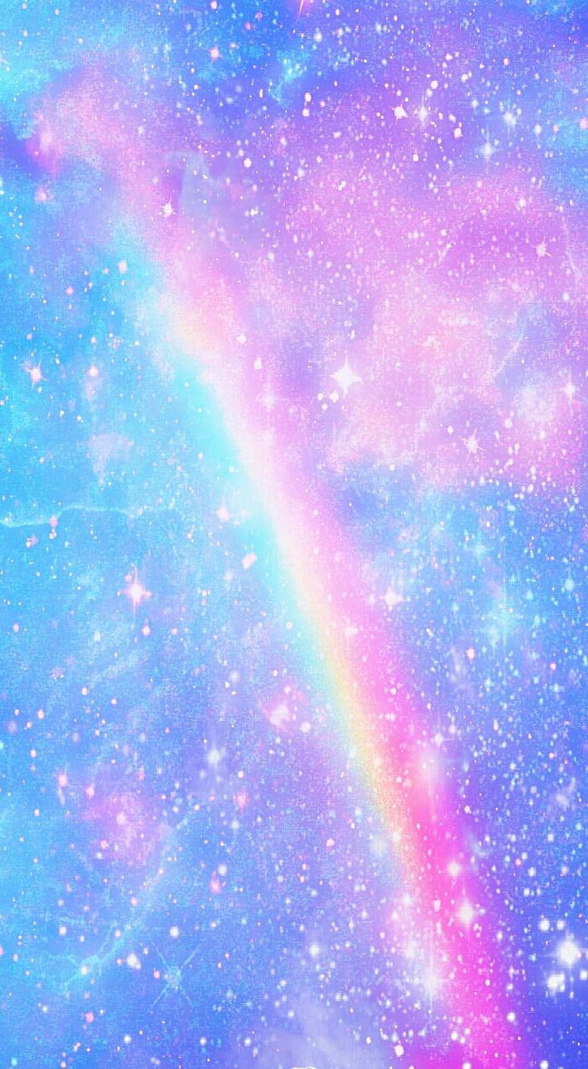 Arco iris, galaxia y mármol arcoíris brillante fondo de pantalla del teléfono