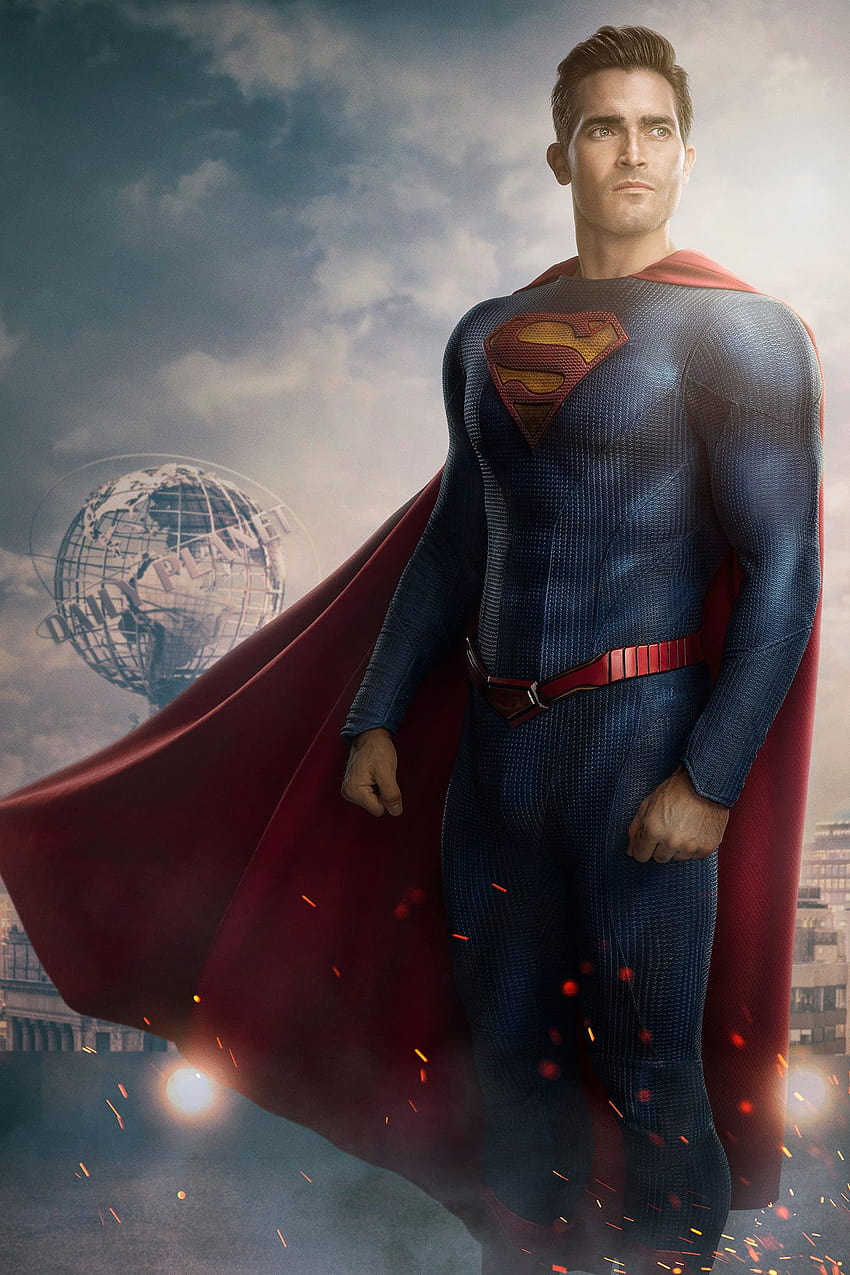 Superman & Lois는 Tyler Hoechlin의 새로운 수트, 슈퍼 히어로 수트 영화의 첫 번째 공개 HD 전화 배경 화면