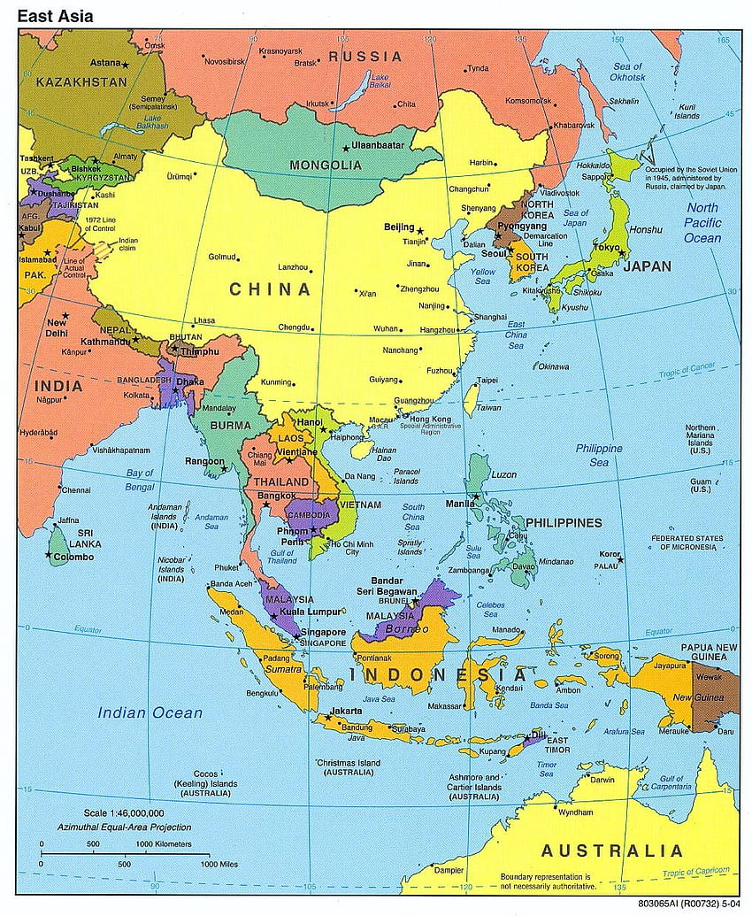 73 Maps/Asia/Pacific Region ideas, asia political map HD phone wallpaper