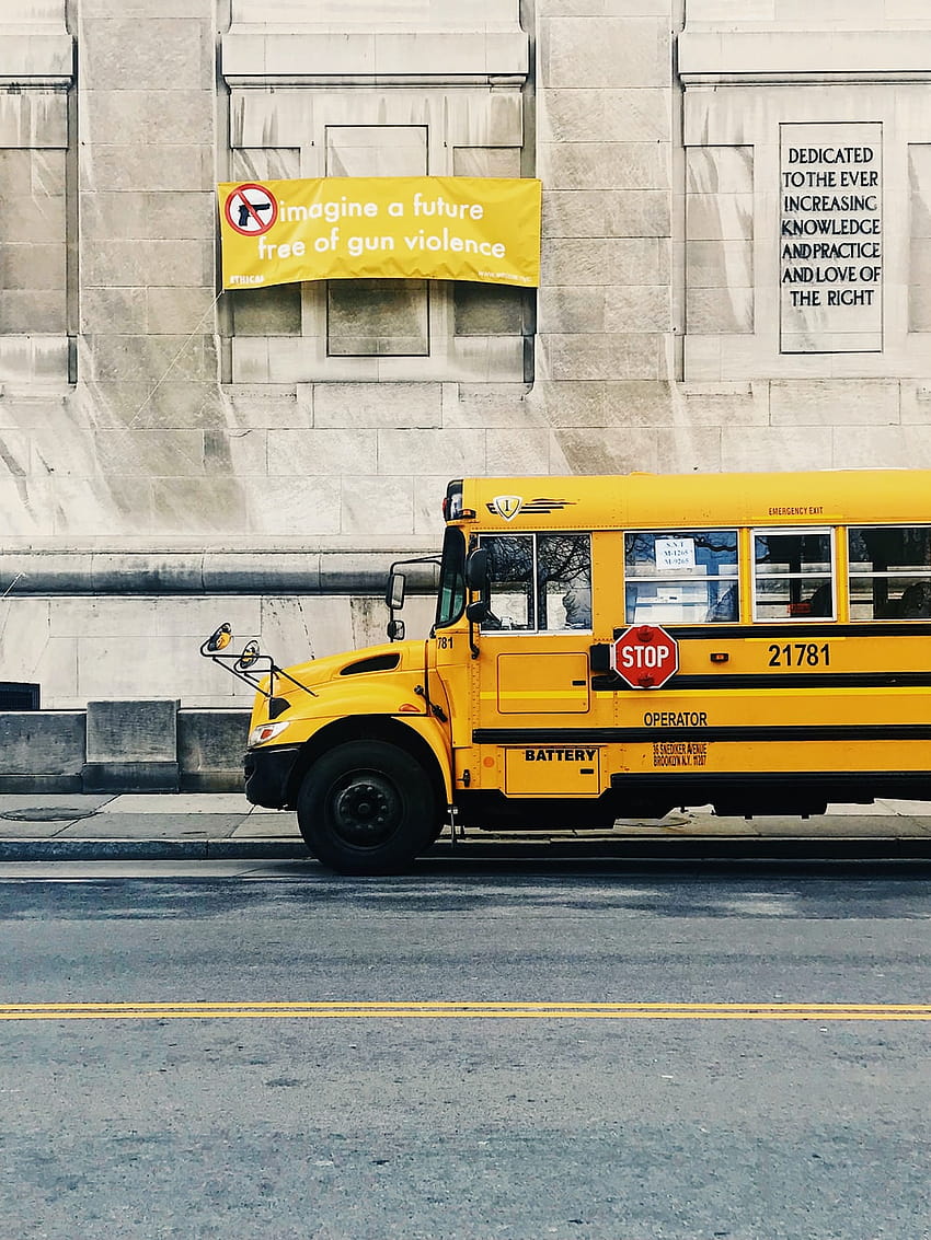 Yellow Bus, school buses HD phone wallpaper