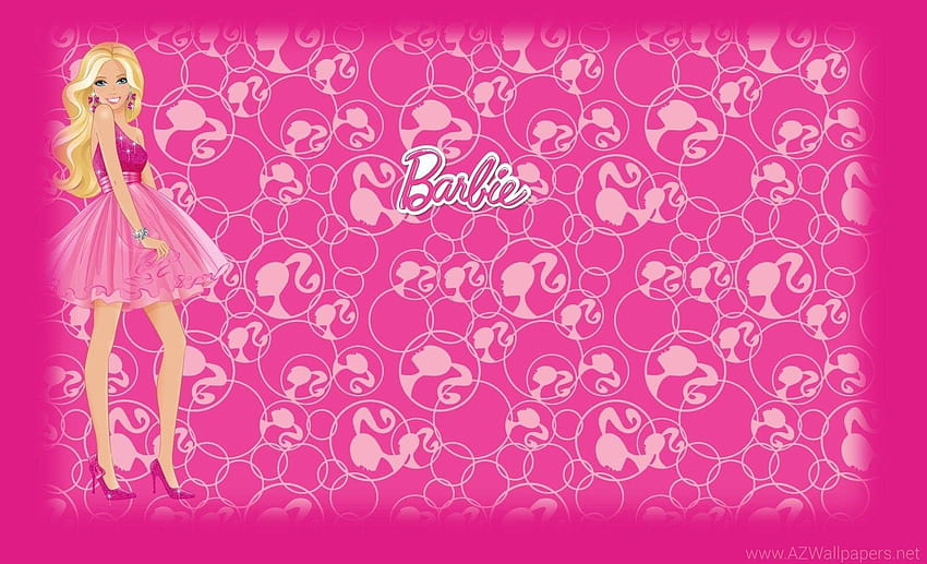 Барби фонове Розово, фон Барби HD тапет