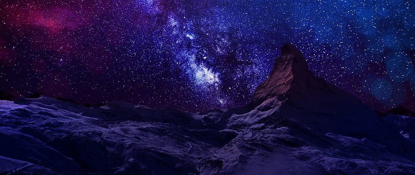6 Blue Night Sky, aesthetic of starry sky HD wallpaper