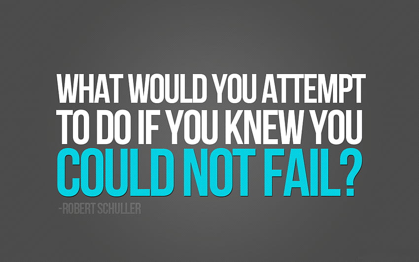 What Would You Do If You Could Not Fail – Motivational, life failure HD wallpaper