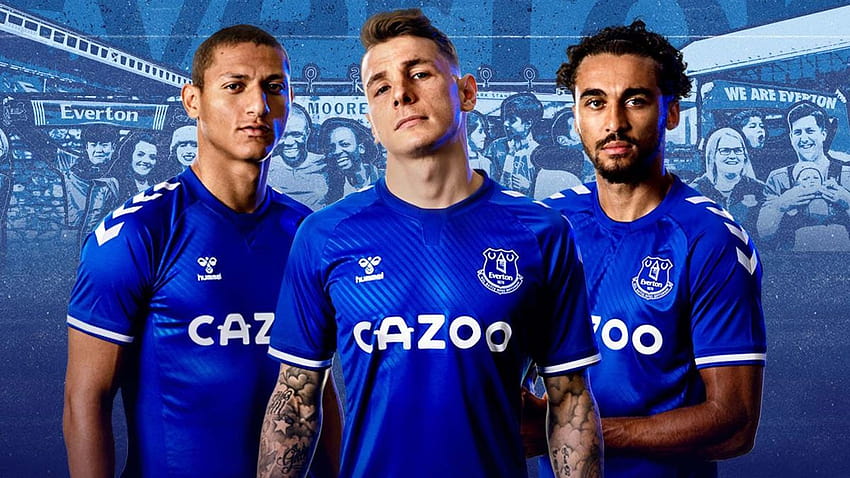 Everton And hummel Reveal 2020/21 Home Kit HD wallpaper