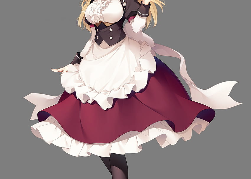 2257x1611 Anime Girl, Blonde, Maid Dress, Headband HD wallpaper | Pxfuel