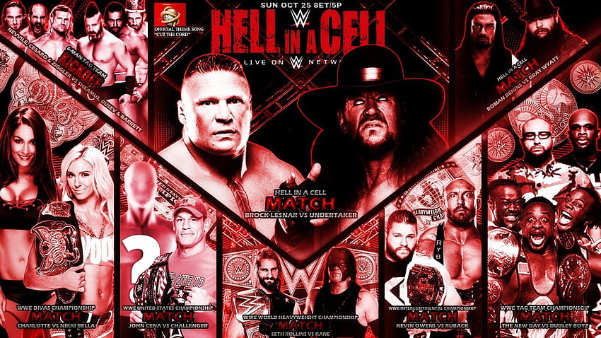 WWE Hell in a Cell 2015 HD тапет