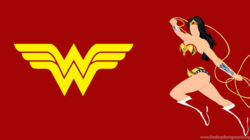 Fond d'écran Wonder Woman Logo Cave, signe Wonder Woman Fond d'écran HD
