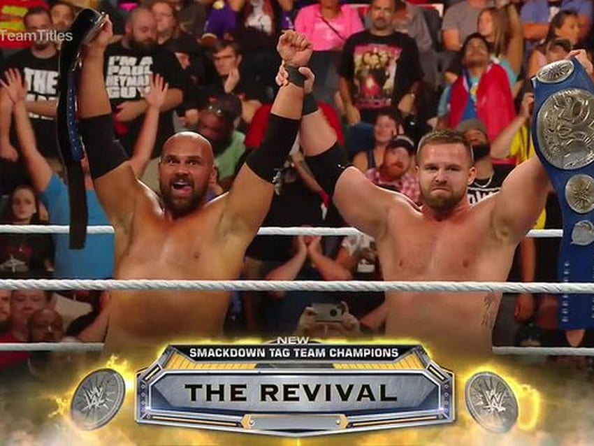 The Revival win the SmackDown tag team titles at Clash of Champions HD wallpaper