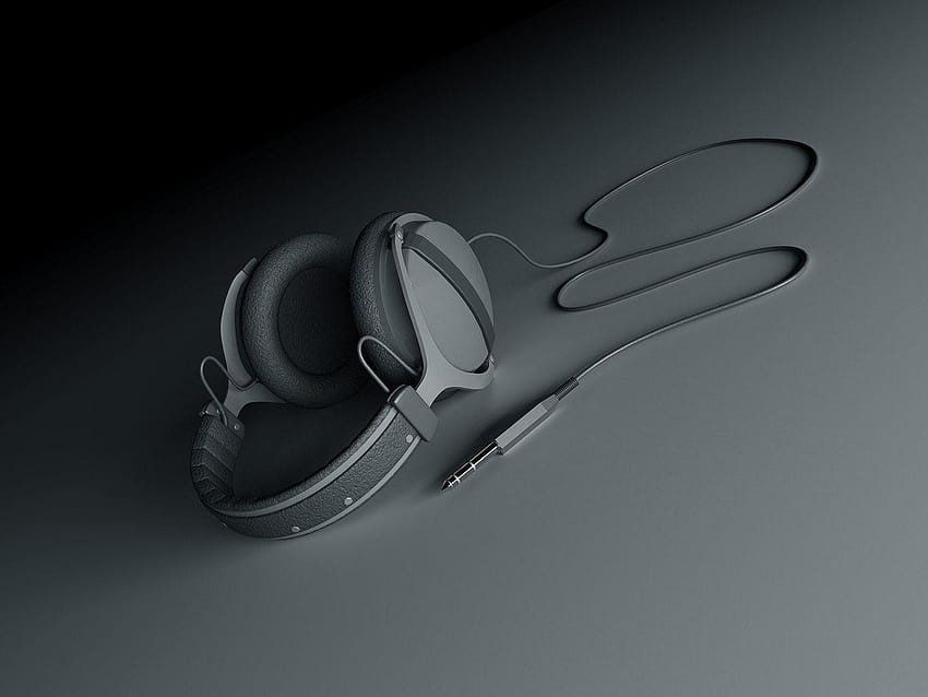 2 Fones de ouvido, fundos de fone de ouvido, fones de ouvido papel de parede HD