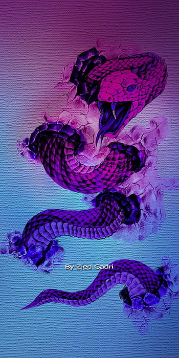 HD wallpaper AI art snake purple happy  Wallpaper Flare