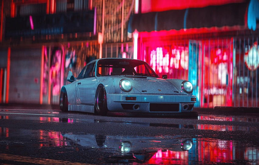 Auto, White, Machine, Style, Car, NFS, Art, Porsche 911, Style, Need For Speed 2015, Porsche 911 Carrera RSR, Transport & Vehicles, Lil Shaply, by Lil Shaply, by Shaply Works, Shaply Works, nfs 2015 HD wallpaper